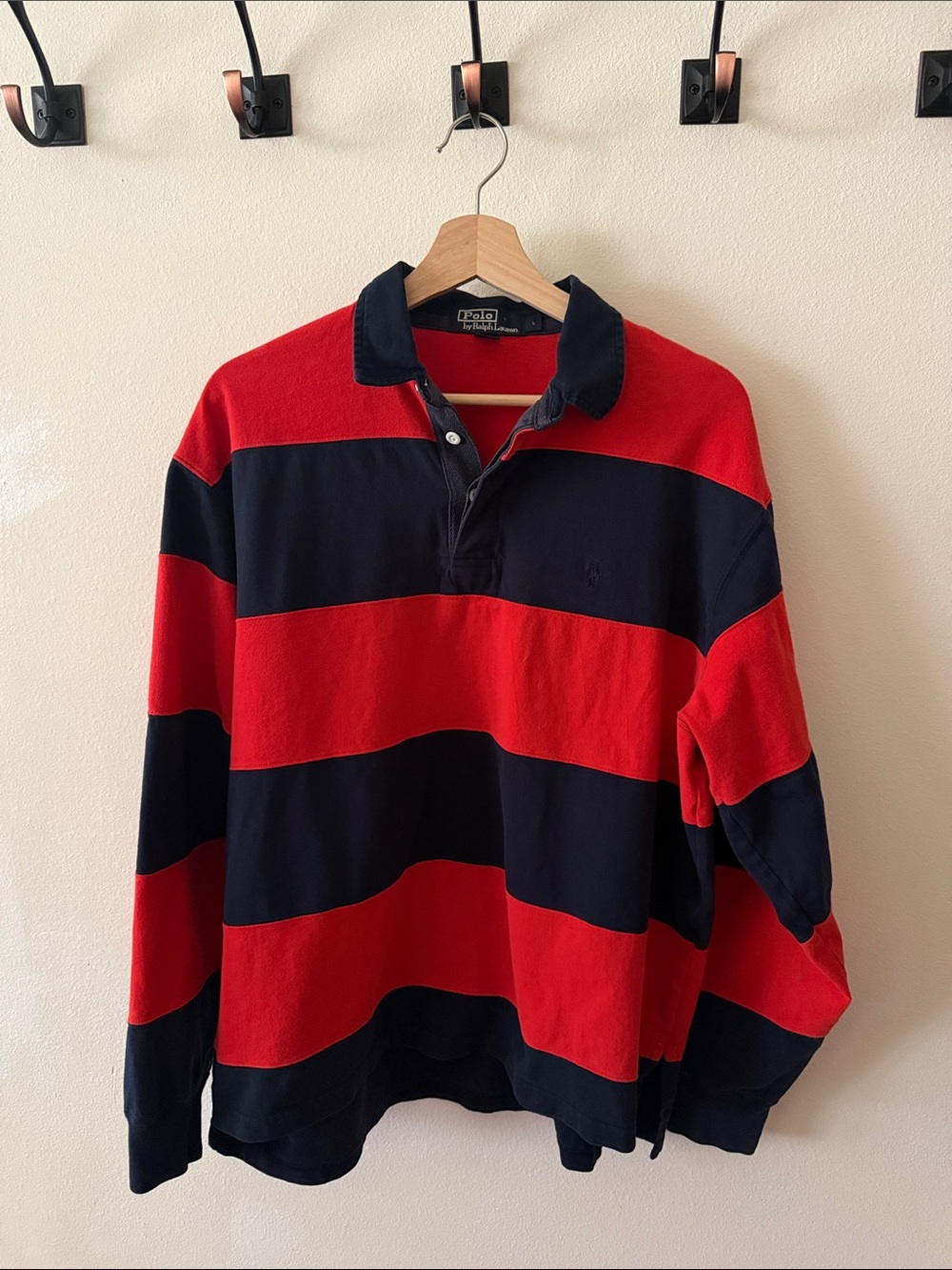 Polo by Ralph Lauren men's rugby shirt size L